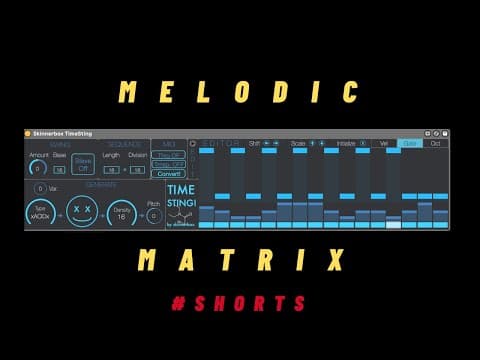 Harmonically matching matrix sequencer #shorts