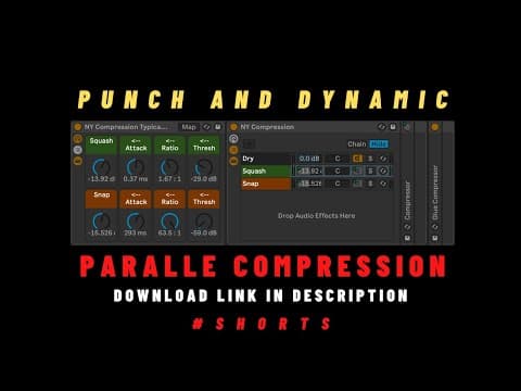 Dynamic & Punch to your music: Ableton Parallel Compression (FREE download) #ableton #shorts