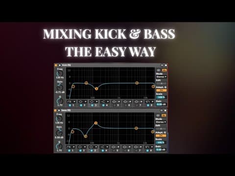 How to Mix Kick and Bass EASILY | Ableton