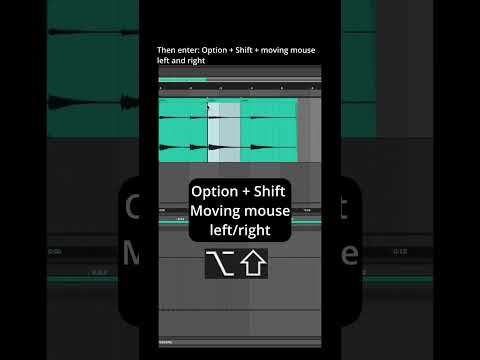 Move waveform within an audio clip #ableton #shorts