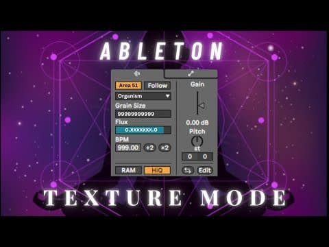 Sculpting Immersive Soundscapes with Ableton's Texture Mode